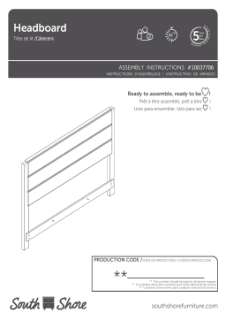 South Shore Induzy Industrial Headboard Manuel utilisateur