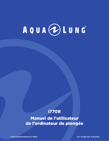 Aqualung i770R Manuel du propriétaire | Fixfr