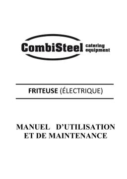 CombiSteel 7178.0522 Base 700 Electric Fryer 1x10l Manuel utilisateur