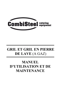 CombiSteel 7178.0475 Base 700 Gas Fry Top Chrome Manuel utilisateur
