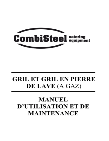 CombiSteel 7178.0475 Base 700 Gas Fry Top Chrome Manuel utilisateur | Fixfr