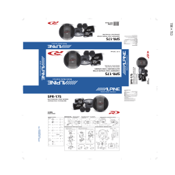 Alpine SPR-17S Manuel du propriétaire