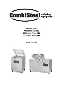 CombiSteel 7004.0055 Vacuum Machine Prime 285 Mode d'emploi