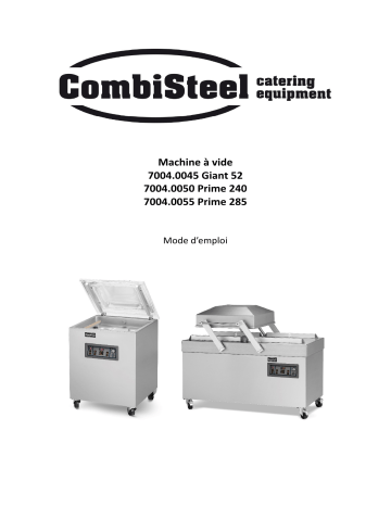 CombiSteel 7004.0055 Vacuum Machine Prime 285 Mode d'emploi | Fixfr