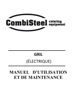 CombiSteel 7178.0065 Base 600 El. Fry Top Chrome Manuel utilisateur