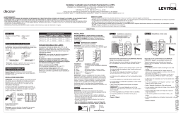 Leviton IP710-LFZ IllumaTech Slide Dimmer for LED 0-10V Power Supplies, 1200VA, 10A LED, 120/277 VAC – USMCA Compliant Manuel utilisateur