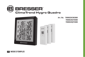 Bresser 7000020000000 ClimaTrend Hygro Quadro - thermo- and hygrometer Manuel du propriétaire | Fixfr