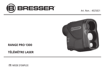 Bresser 4025821 Range Pro 1300 Laser Rangefinder Manuel du propriétaire | Fixfr