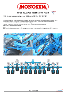 Monosem Kit-de-relevage-element-NGPlusM Manuel du propriétaire