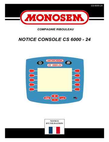 Monosem CS6000-24 Manuel du propriétaire | Fixfr