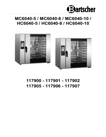 Bartscher 117902 Convection baking oven MC6040-10 Mode d'emploi | Fixfr