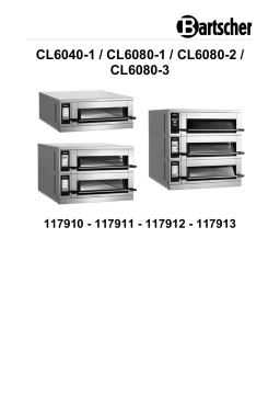 Bartscher 117913 Deck oven CL6080-3 Mode d'emploi