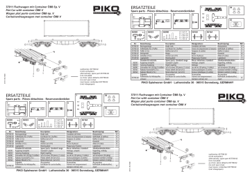 PIKO 37011 ÖBB V Flat Manuel utilisateur | Fixfr