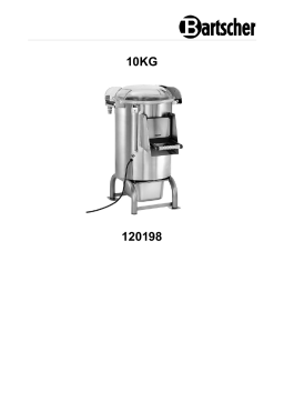 Bartscher 120198 Potato peeling machine 10KG Mode d'emploi