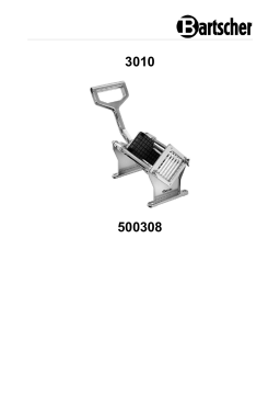 Bartscher 500308 Chip cutter 3010 Mode d'emploi