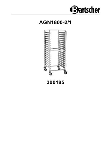 Bartscher 300185 Gastronorm trolley AGN1800-2/1 Mode d'emploi | Fixfr