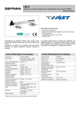 gefran LM-C Linear Twiist Fiche technique