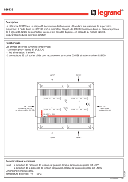 Legrand 26139 Manuel utilisateur