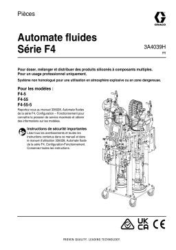 Graco 3A4039H, Automate fluides Série F4, Pièces, Français Manuel du propriétaire