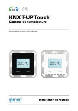 elsner elektronik KNX T-UP Touch Manuel utilisateur