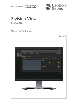 Dentsply Sirona Sivision View Mode d'emploi