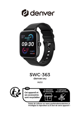 Denver SWC-363 Bluetooth Smart Watch Manuel utilisateur