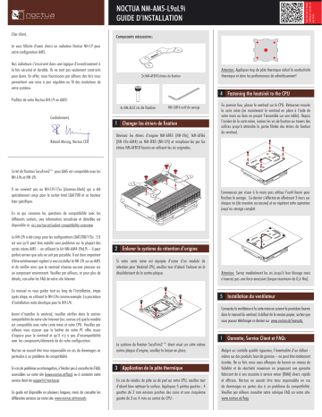 Noctua NM-AM5-L9aL9i mounting-kit CPU cooler retail Installation manuel | Fixfr