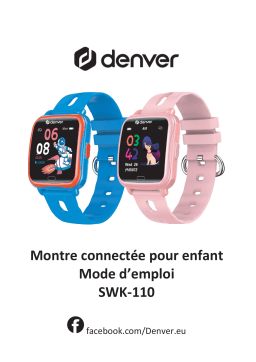 Denver SWK-110BU Kids Smart Watch Manuel utilisateur