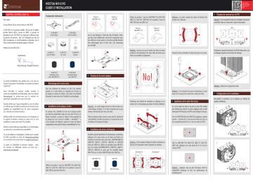 Noctua NH-U14S CPU cooler retail Installation manuel | Fixfr