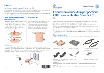 DM300c, DM400c, DM475 | DM55 | Pitney Bowes DM220i Système d'affranchissement Guide d'installation | Fixfr