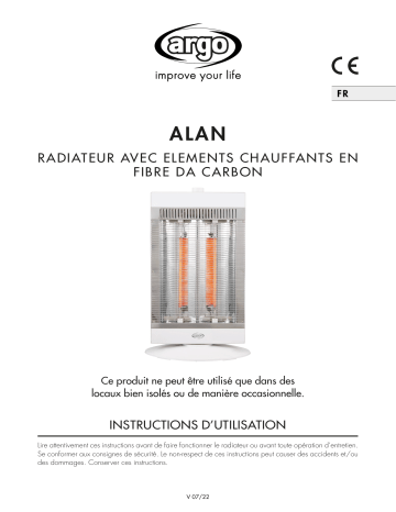 Argo ALAN ELECTRICAL HEATING Manuel utilisateur | Fixfr