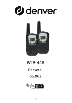 Denver WTA-448 Walkie Talkie set Manuel utilisateur