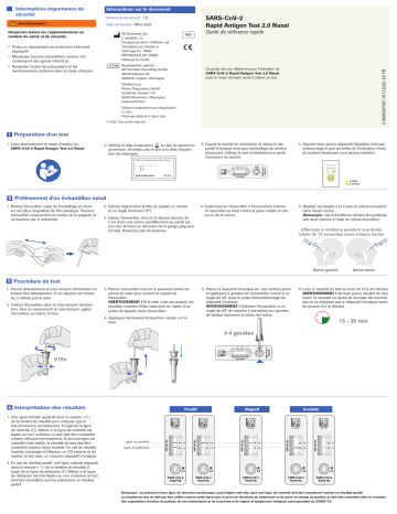 Roche SARS-CoV-2-RAGT-NASAL 2-0 Guide de référence | Fixfr