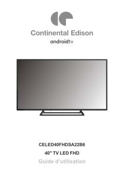 CONTINENTAL EDISON CELED40FHDSA22B6 Manuel utilisateur