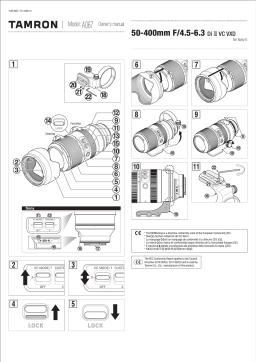 Tamron A067 50-400mm F/4.5-6.3 Di III VC VXD Manuel utilisateur