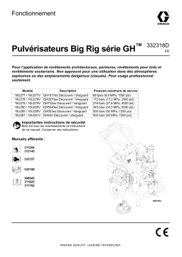 Graco 332318D Fonctionnement des pulvérisateurs Big Rig série GH (français), manuel Manuel du propriétaire