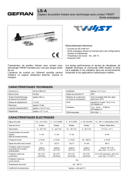 gefran LS-A Linear Twiist Fiche technique