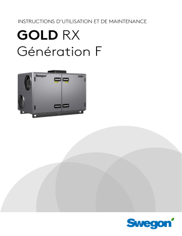 Swegon GOLD RX Mode d'emploi | Fixfr