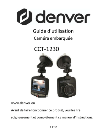 Denver CCT-1230 Car dashcam Manuel utilisateur | Fixfr