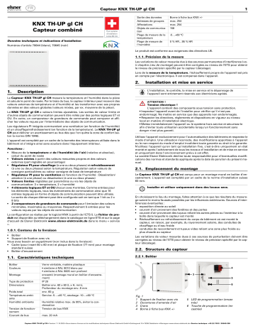 elsner elektronik KNX TH-UP gl CH Manuel utilisateur | Fixfr