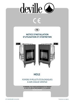 DEVILLE HO12 - trémie gauche - Cheminée Foyer à Granulés Manuel utilisateur