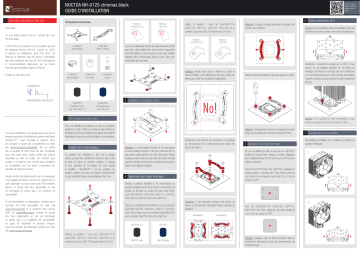 Noctua NH-U12S chromax.black CPU cooler retail Installation manuel | Fixfr