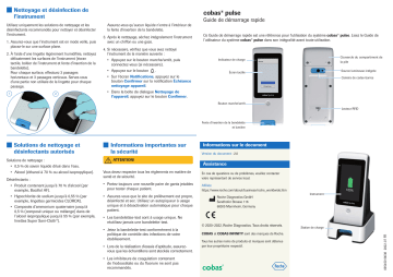 Roche cobas pulse Guide de référence | Fixfr