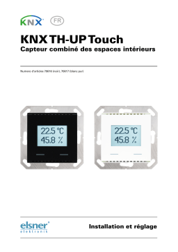 elsner elektronik KNX TH-UP Touch Manuel utilisateur