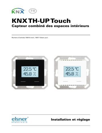 elsner elektronik KNX TH-UP Touch Manuel utilisateur | Fixfr