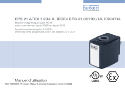 Burkert AC10 Solenoid coil Manuel utilisateur