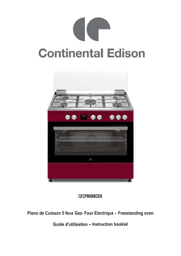 CONTINENTAL EDISON CECP9060BODX Manuel utilisateur