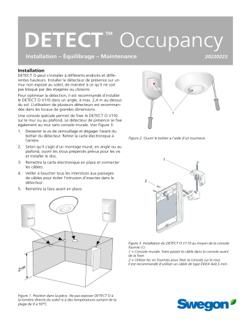 Swegon DETECT Occupancy Manuel du propriétaire | Fixfr