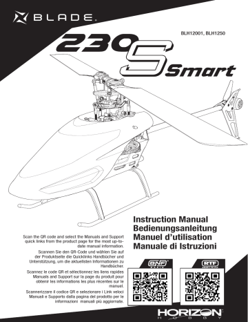 Blade BLH12001 230 S RTF Basic Manuel du propriétaire | Fixfr