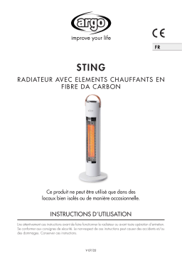 Argo ARG STING ELECTRICAL HEATING Manuel utilisateur